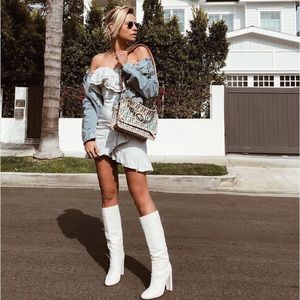 Tony Bianco Jester boot in Milk Denver